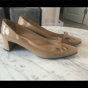 Prada Patent Leather Nude Heels EU38.5 (US 8.5)